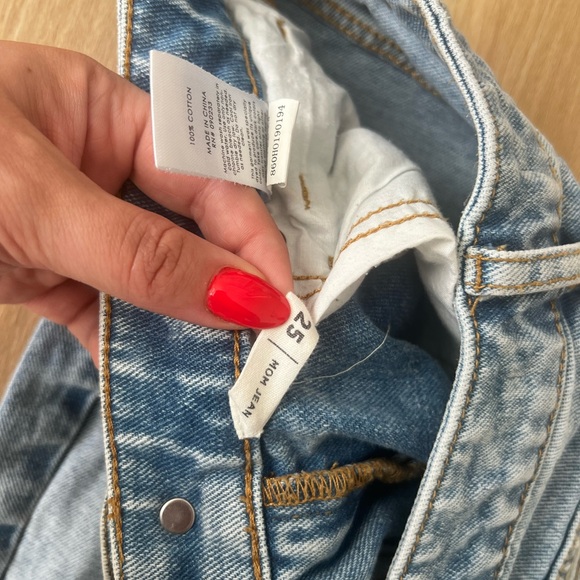 PACSUN Patchwork Denim Mom Jeans - Picture 5 of 7